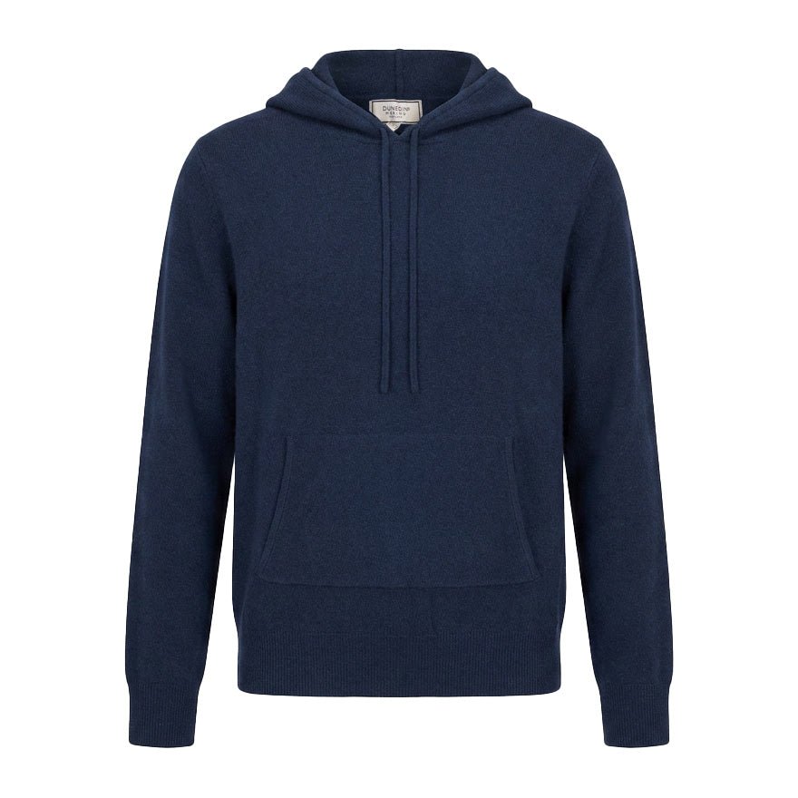 100% Merino Wool Hoodie with Pouch Pocket - COSMOS - Heritage Of Scotland - S