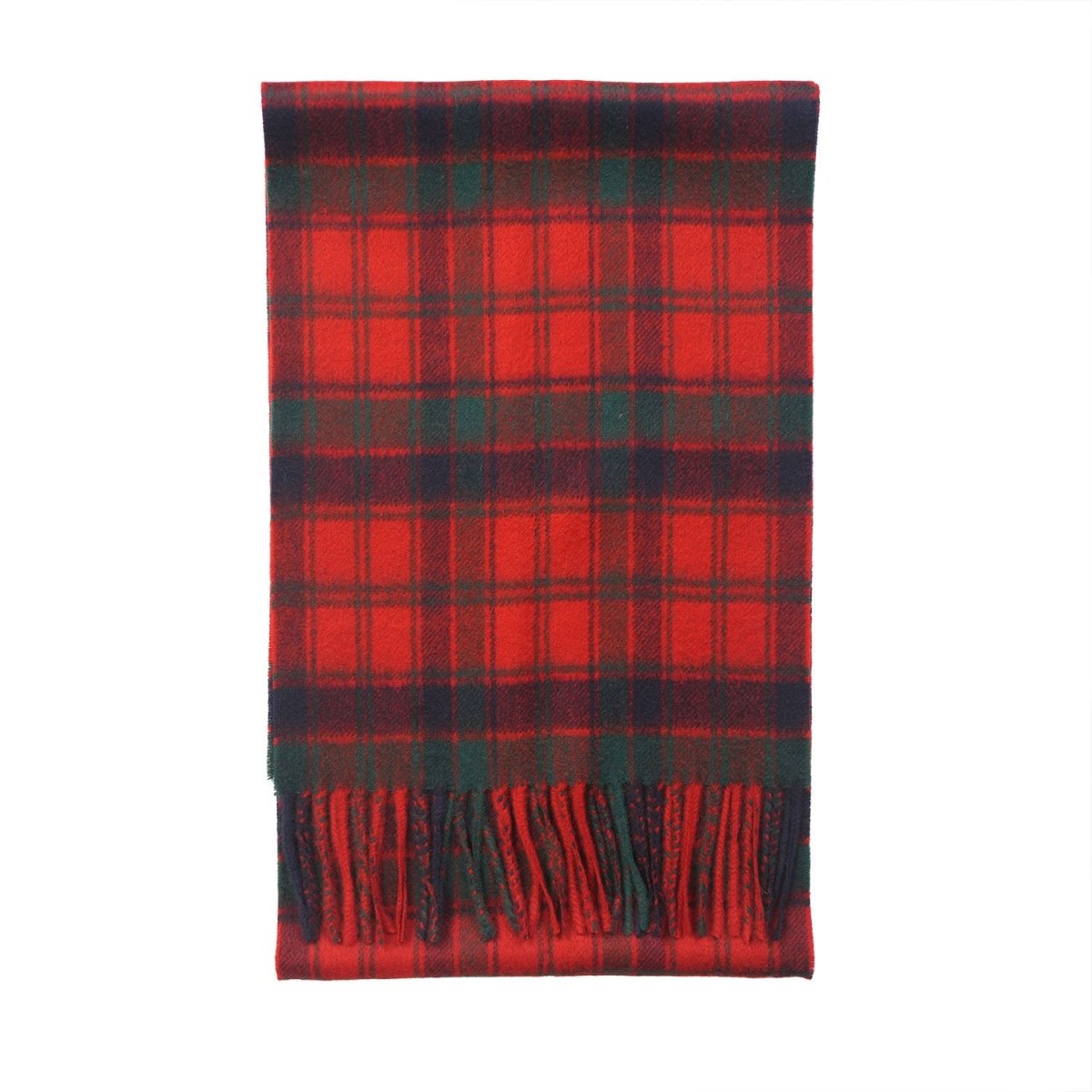 Cashmere Scottish Tartan Clan Scarf - ROBERTSON RED - Heritage Of Scotland -