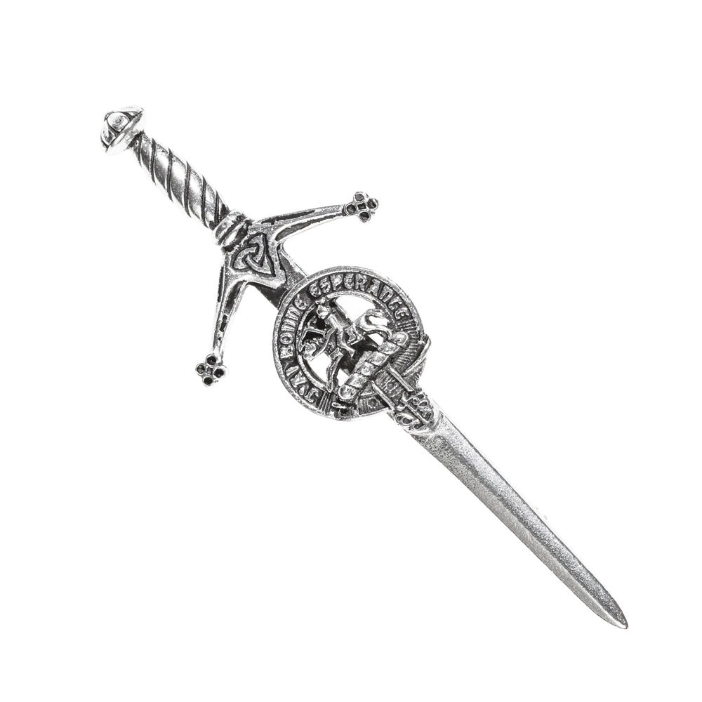 Craig Clan Badge, Kilt Pin, Lapel Pin, Cufflinks, Keyring/Key Fob & Gift Set — Fine Pewter by Art Pewter — Made in Scotland (Shiny Finish) - Heritage Of Scotland - Kilt Pin