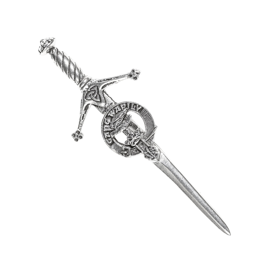 Drummond Clan Badge, Kilt Pin, Lapel Pin, Cufflinks, Keyring/Key Fob & Gift Set — Fine Pewter by Art Pewter — Made in Scotland (Shiny Finish) - Heritage Of Scotland - Kilt Pin