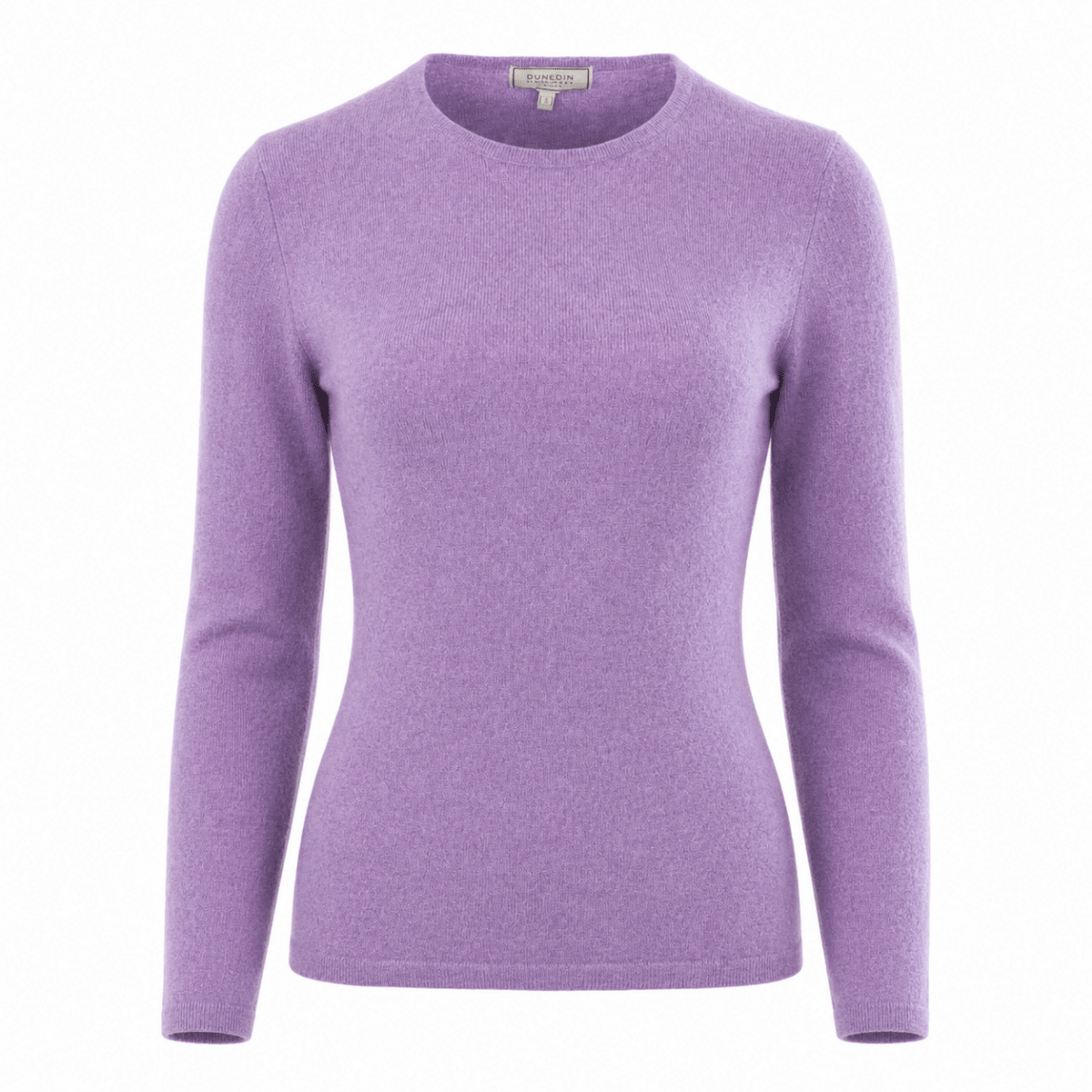 Dunedin Cashmere Women’s 100% Cashmere C-Neck Jumper – Heather - Heritage Of Scotland - S