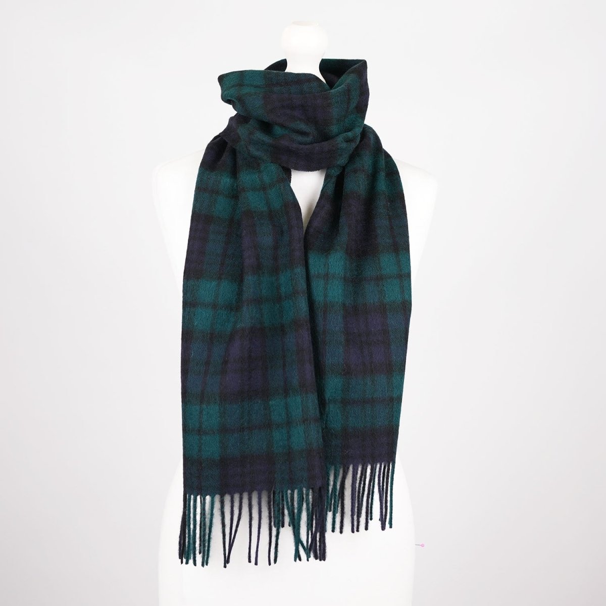 Edinburgh 100% Lambswool Scarf – Premium Soft Wool Wrap - Black Watch - Heritage Of Scotland -