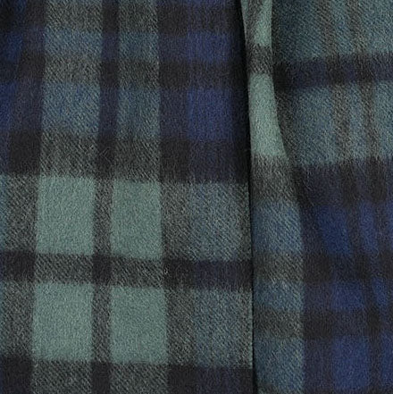 Edinburgh 100% Lambswool Scarf – Premium Soft Wool Wrap - Black Watch Double Scale - Heritage Of Scotland -