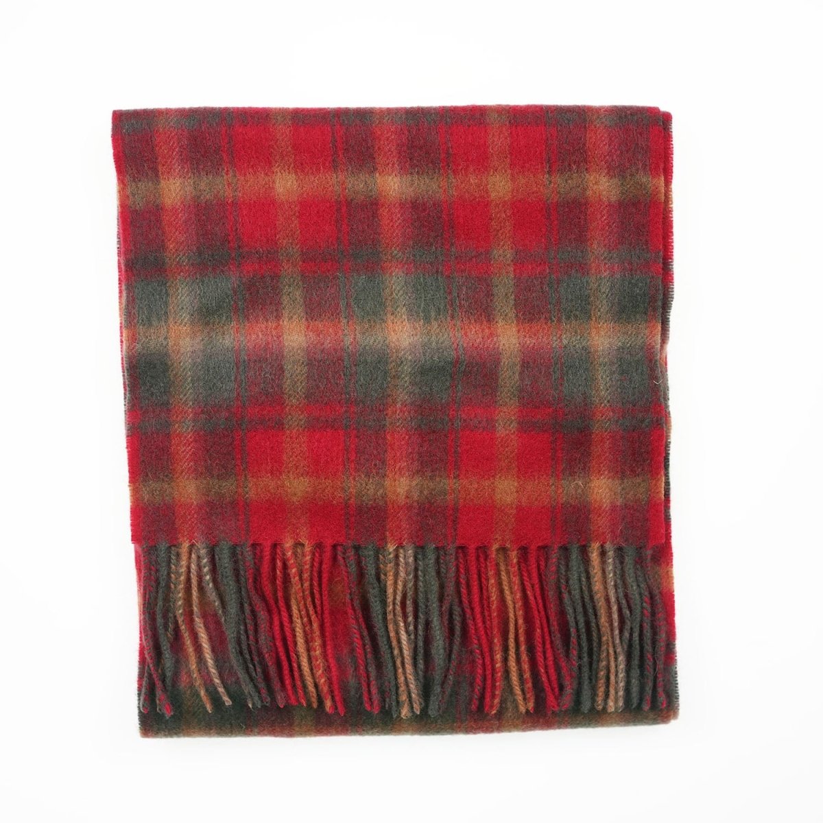 Edinburgh 100% Lambswool Scarf – Premium Soft Wool Wrap - Dark Maple - Heritage Of Scotland -