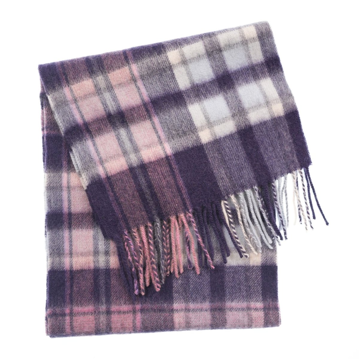 Edinburgh 100% Lambswool Scarf – Premium Soft Wool Wrap - Henold - Blackberry - Blue - Camellia - Heritage Of Scotland -