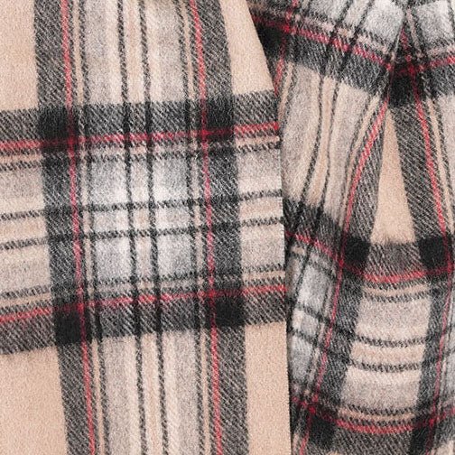 Edinburgh 100% Lambswool Scarf – Premium Soft Wool Wrap - Stewart Camel - Heritage Of Scotland -