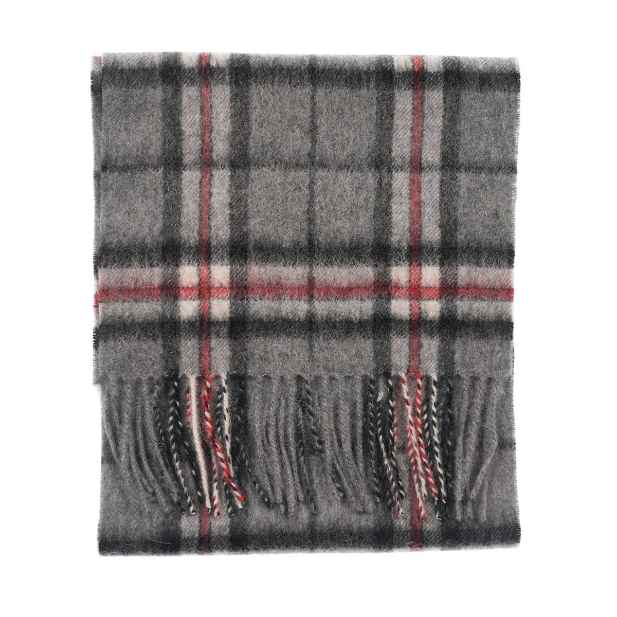 Edinburgh 100% Lambswool Scarf – Premium Soft Wool Wrap - Thomson Grey - Heritage Of Scotland -