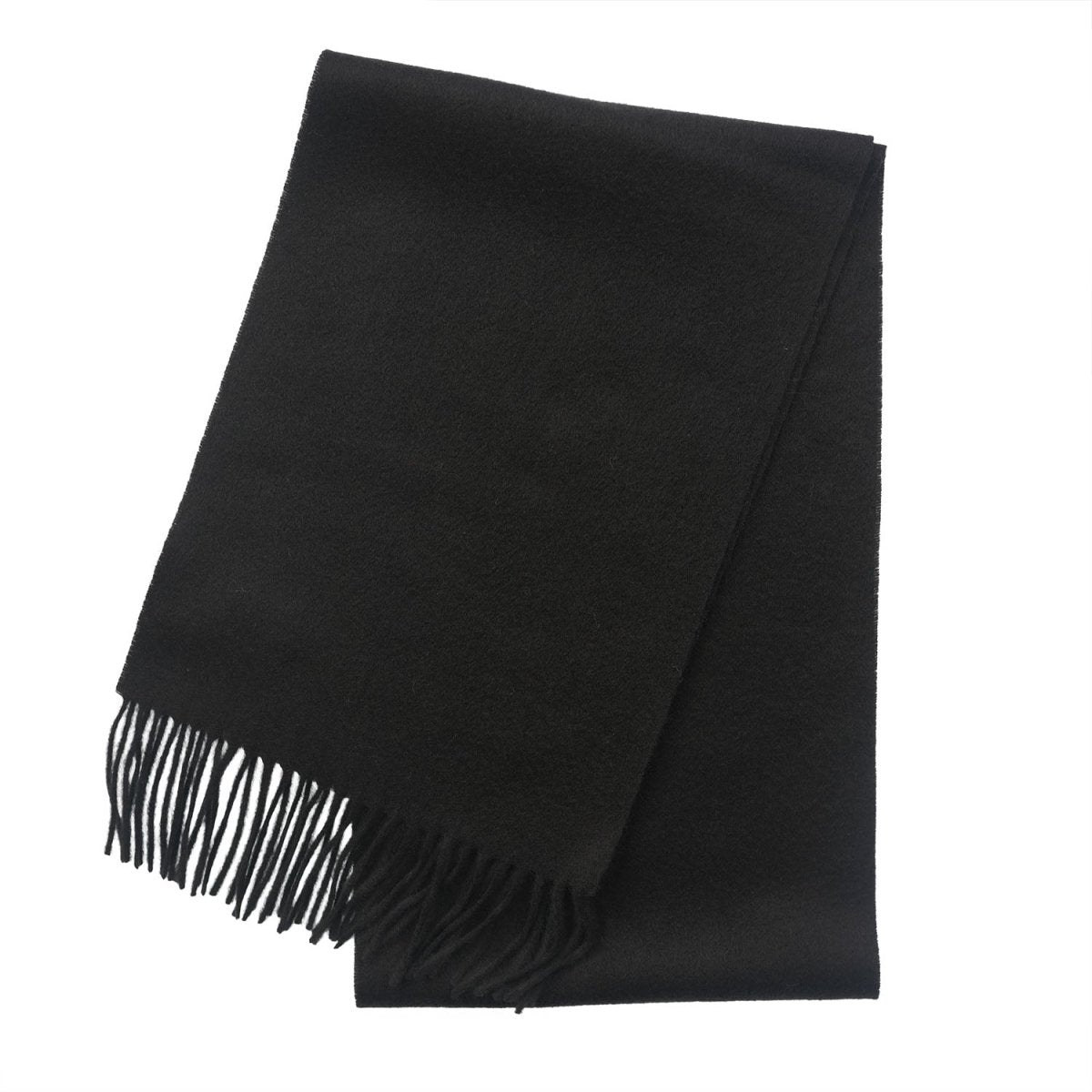 Edinburgh Cashmere Premium Lightweight Scarf - Ultra-Soft Luxury Wrap - Black - Heritage Of Scotland -