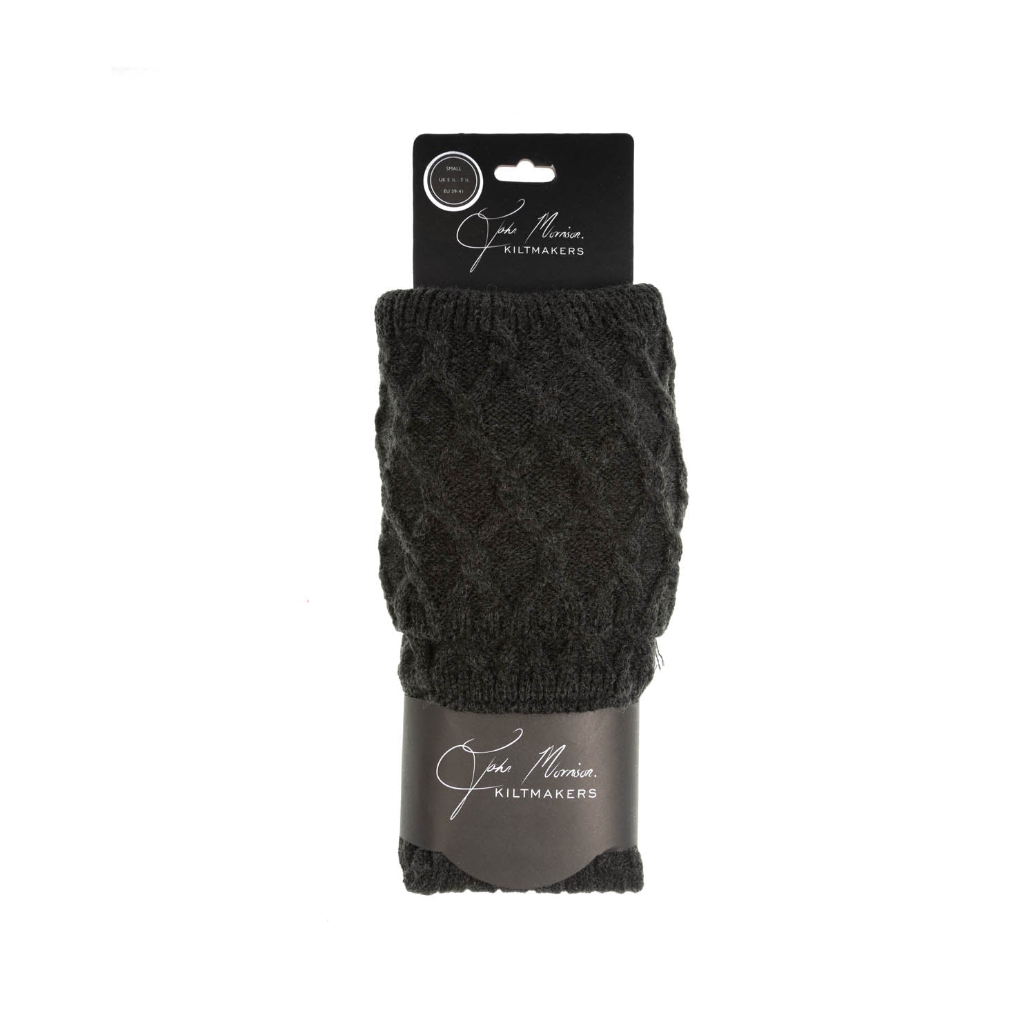 Finlay Kilt Hose – John Morrison Premium Scot Kiltmarker Socks - CHARCOAL - Heritage Of Scotland - S