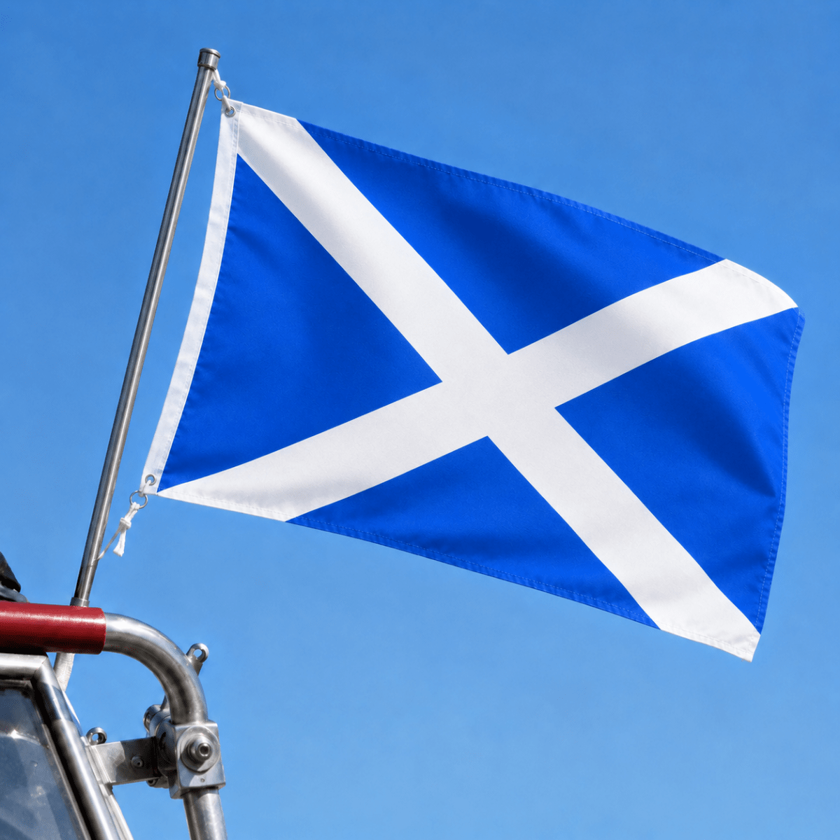 Flag Scotland 3x2 inch with Eyelets - Saltire - Heritage Of Scotland -