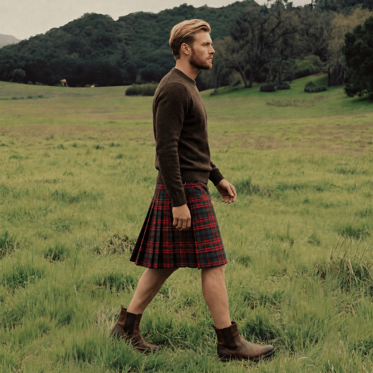 Gents Full Deluxe Kilt Macdonald - Heritage Of Scotland - Macdonald