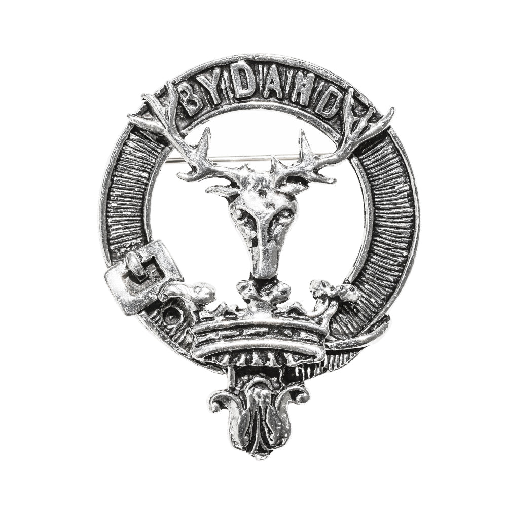 Gordon Clan Badge, Kilt Pin, Lapel Pin, Cufflinks, Keyring/Key Fob & Gift Set — Fine Pewter by Art Pewter — Made in Scotland (Shiny Finish) - Heritage Of Scotland - Badge