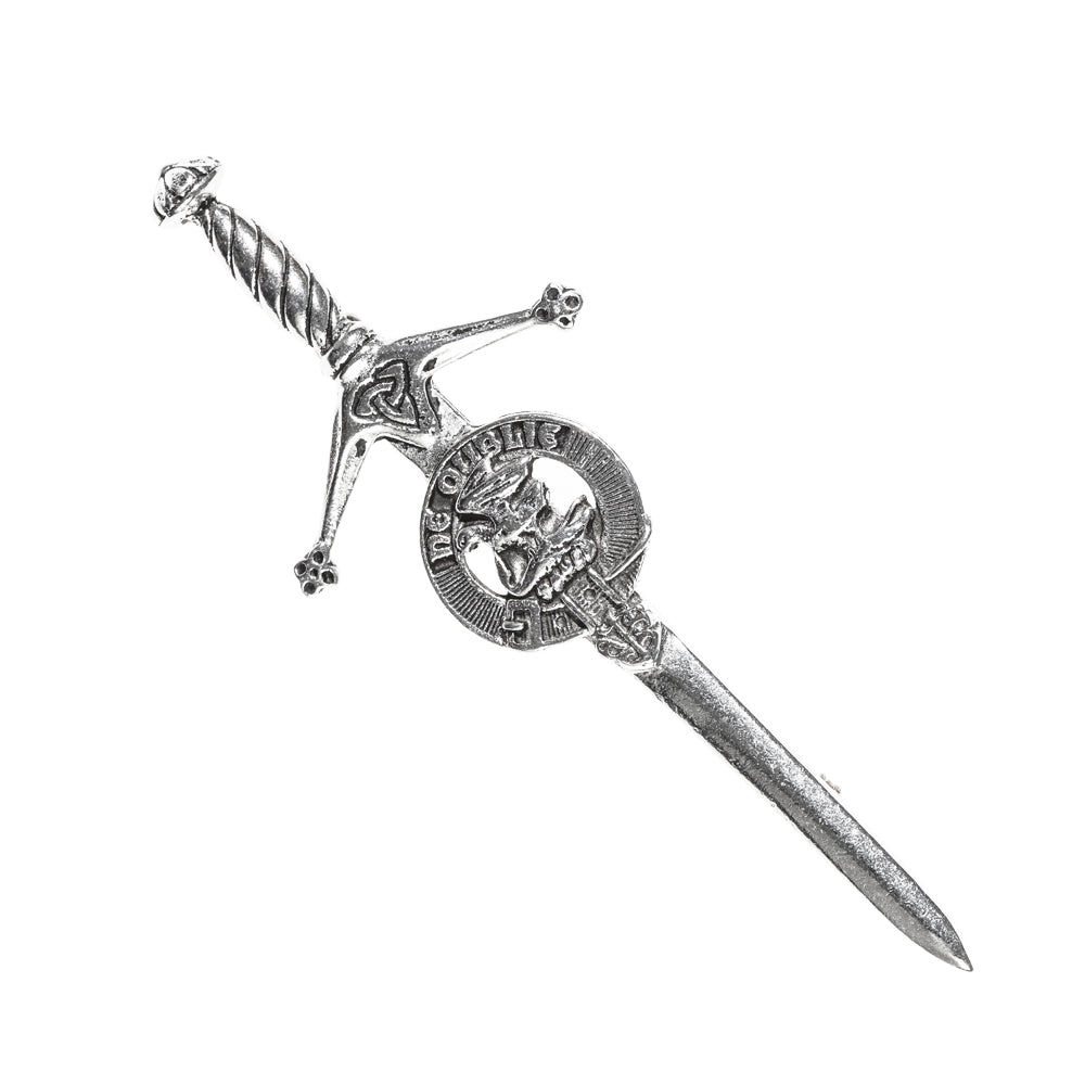 Graham Clan Badge, Kilt Pin, Lapel Pin, Cufflinks, Keyring/Key Fob & Gift Set — Fine Pewter by Art Pewter — Made in Scotland (Shiny Finish) - Heritage Of Scotland - Kilt Pin
