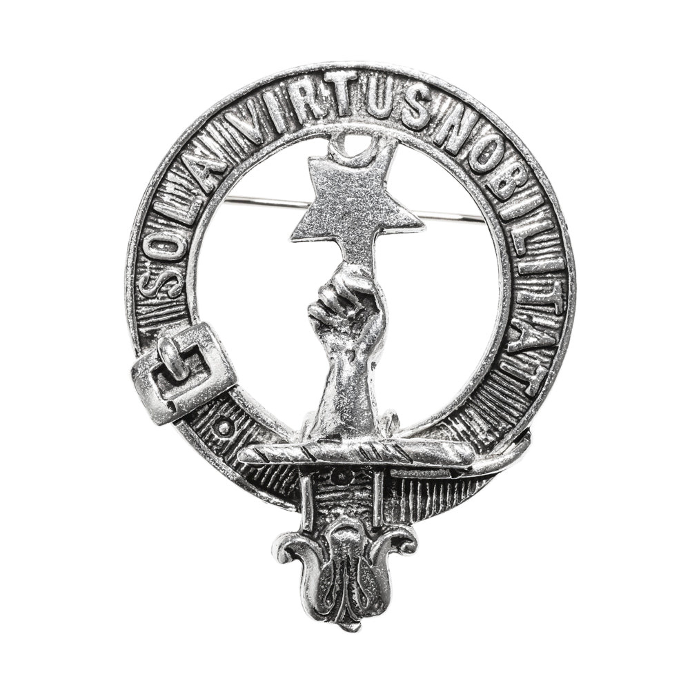Henderson Clan Badge, Kilt Pin, Lapel Pin, Cufflinks, Keyring/Key Fob & Gift Set — Fine Pewter by Art Pewter — Made in Scotland (Shiny Finish) - Heritage Of Scotland - Badge