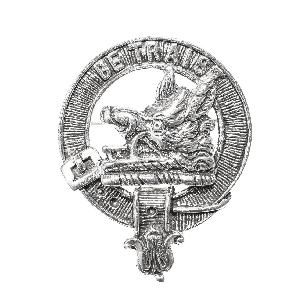 Innes Clan Badge, Kilt Pin, Lapel Pin, Cufflinks, Keyring/Key Fob & Gift Set — Fine Pewter by Art Pewter — Made in Scotland (Shiny Finish) - Heritage Of Scotland - Badge