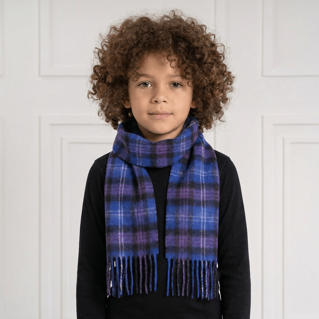 Kids 100% Lambswool Tartan Mini Scarf – Soft Children’s Wool Scarf - HERITAGE OF SCOTLAND - Heritage Of Scotland -