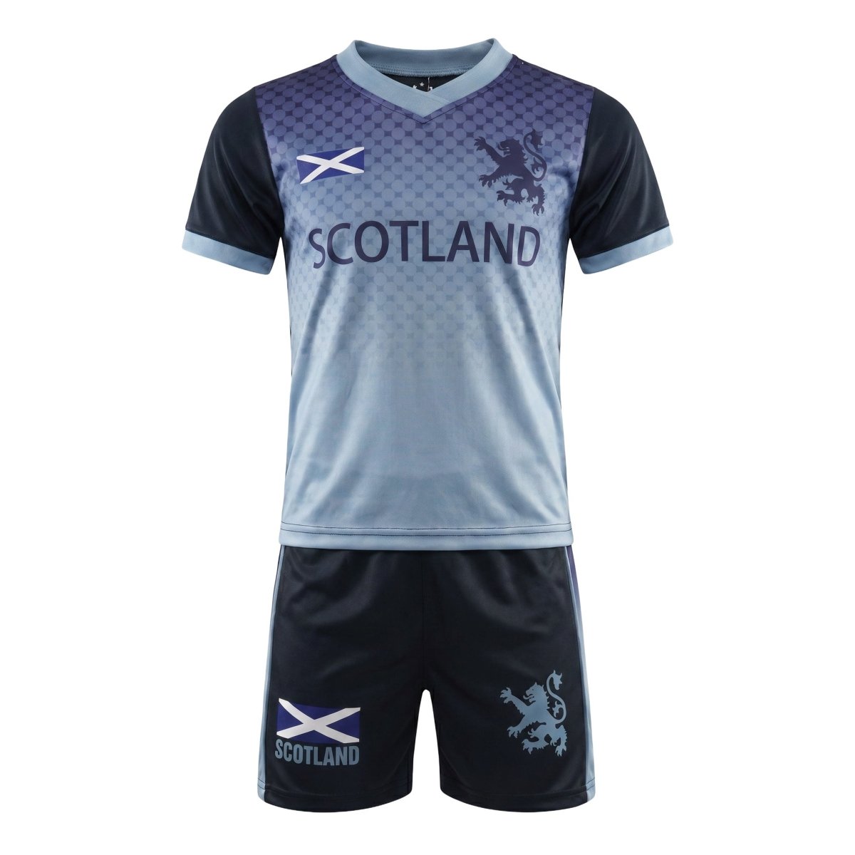 Kids Grey Scotland Football Kit - Heritage Of Scotland - 3 - 4 Years