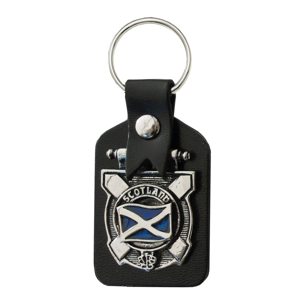 MacAlister Clan Badge, Kilt Pin, Lapel Pin, Cufflinks, Keyring/Key Fob & Gift Set — Fine Pewter by Art Pewter — Made in Scotland (Shiny Finish) - Heritage Of Scotland - Keyring / Key Fob