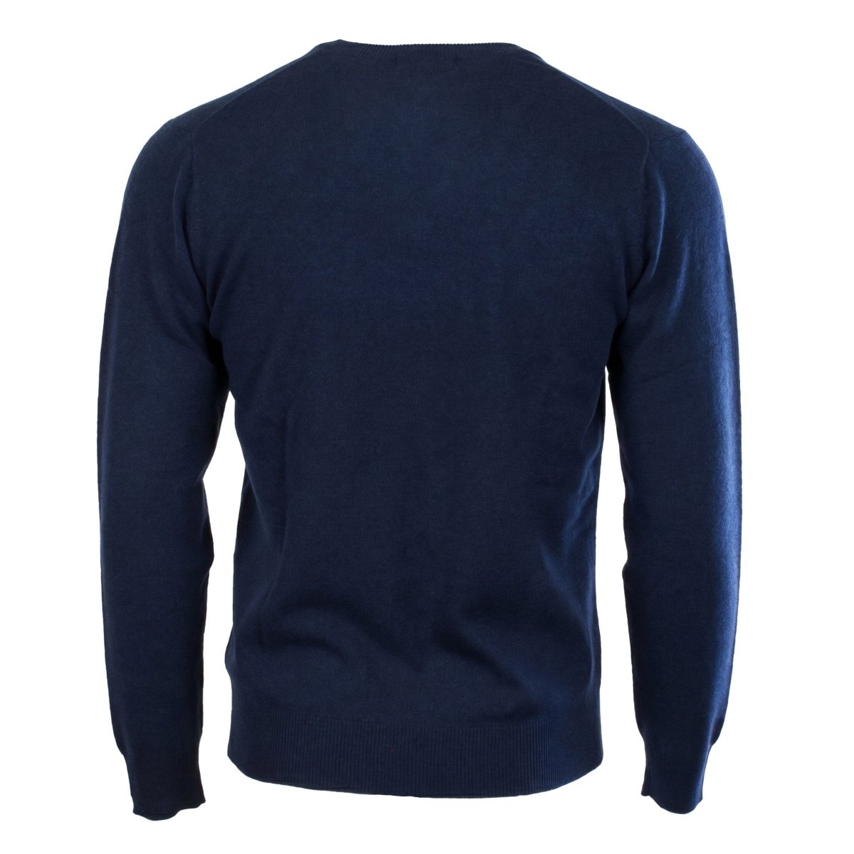 Men's Dunedin Cashmere 100% Cashmere V Neck Jumper - Cosmos - Heritage Of Scotland - XS