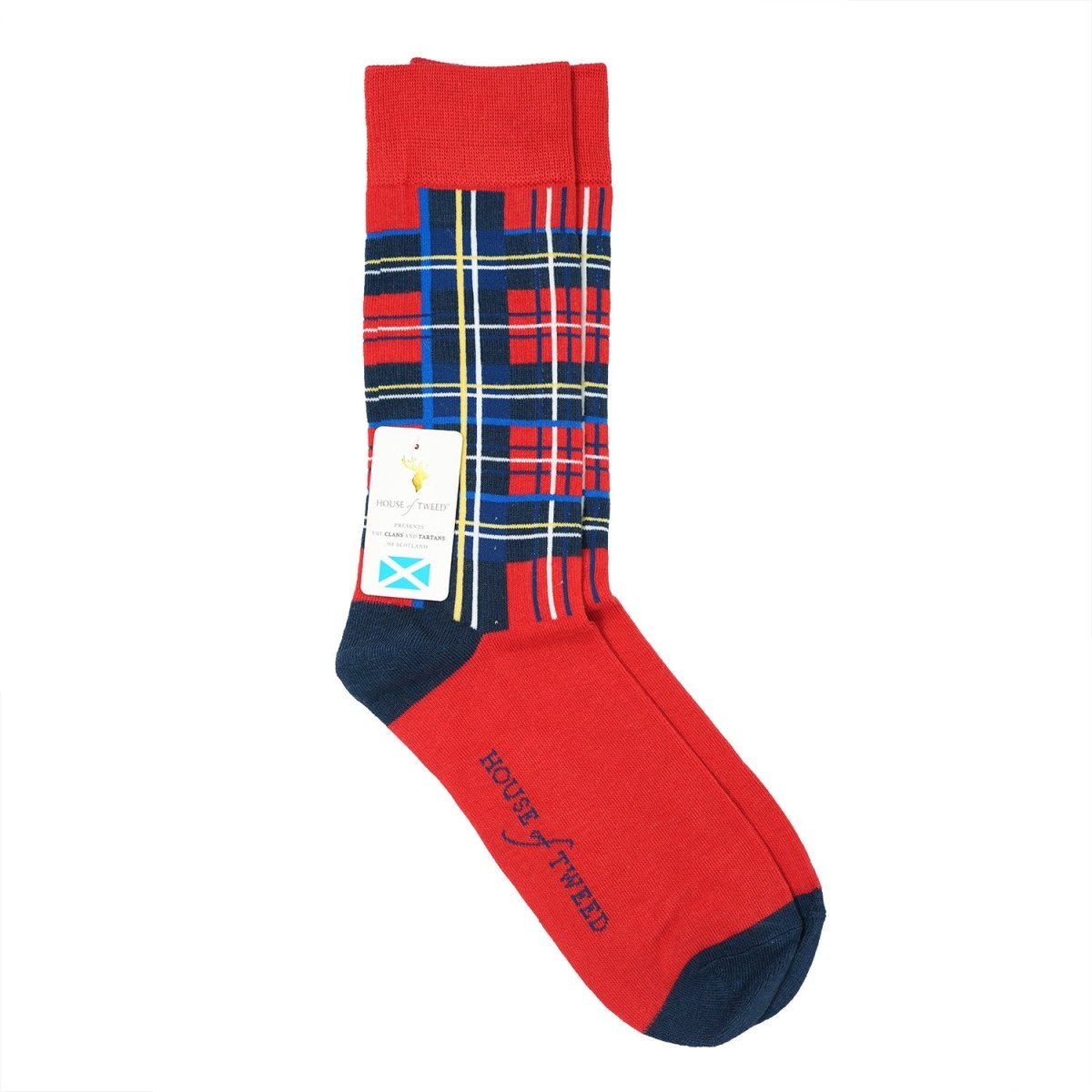 Men’s Luxury Bamboo Socks – Soft, Breathable & Stylish Everyday Comfort - TARTAN 2 ROYAL STEWART - Heritage Of Scotland -