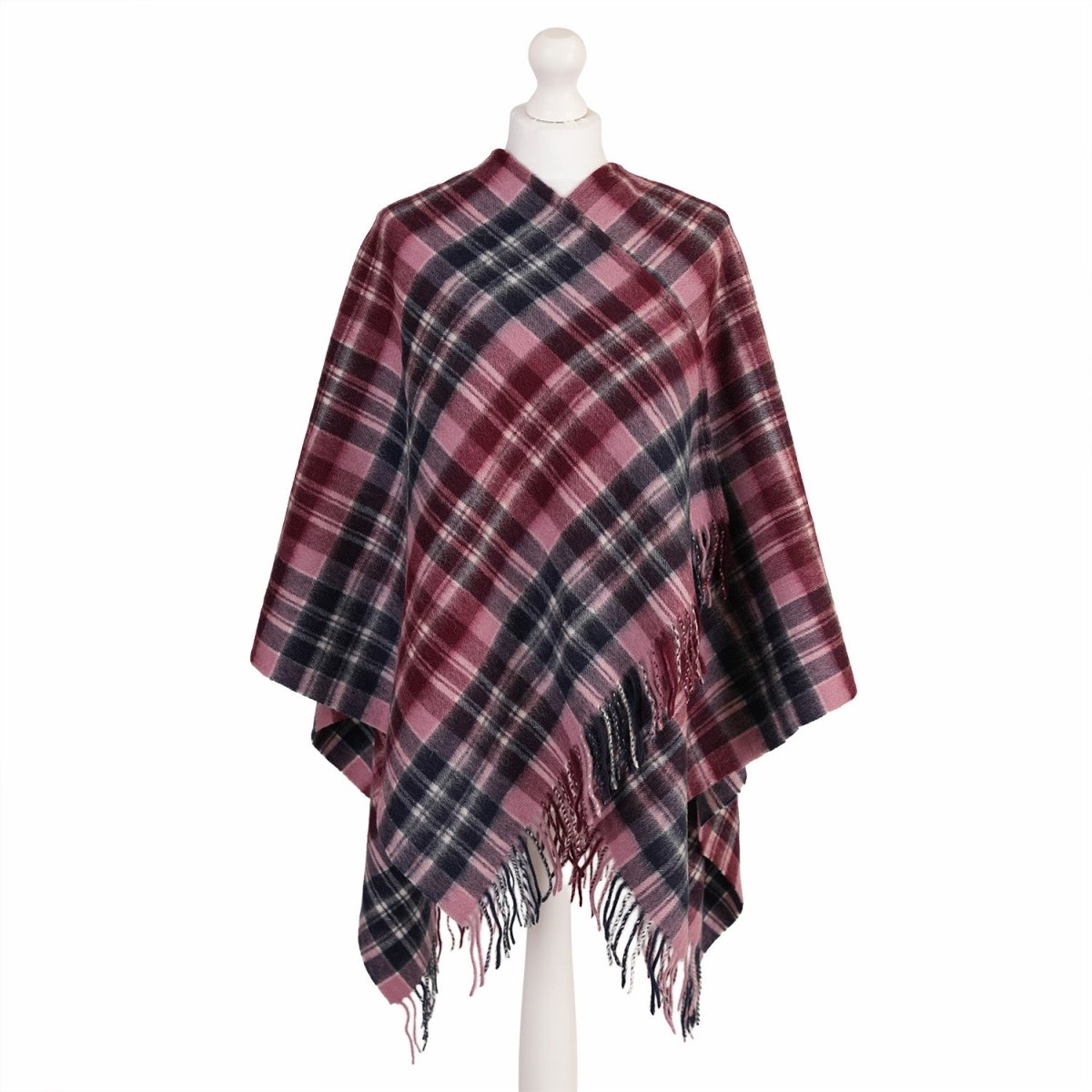 Mini Me Children’s Cape Edinburgh Lambswool - Macdonald Purple Mix - Heritage Of Scotland - MACDONALD PURPLE MIX