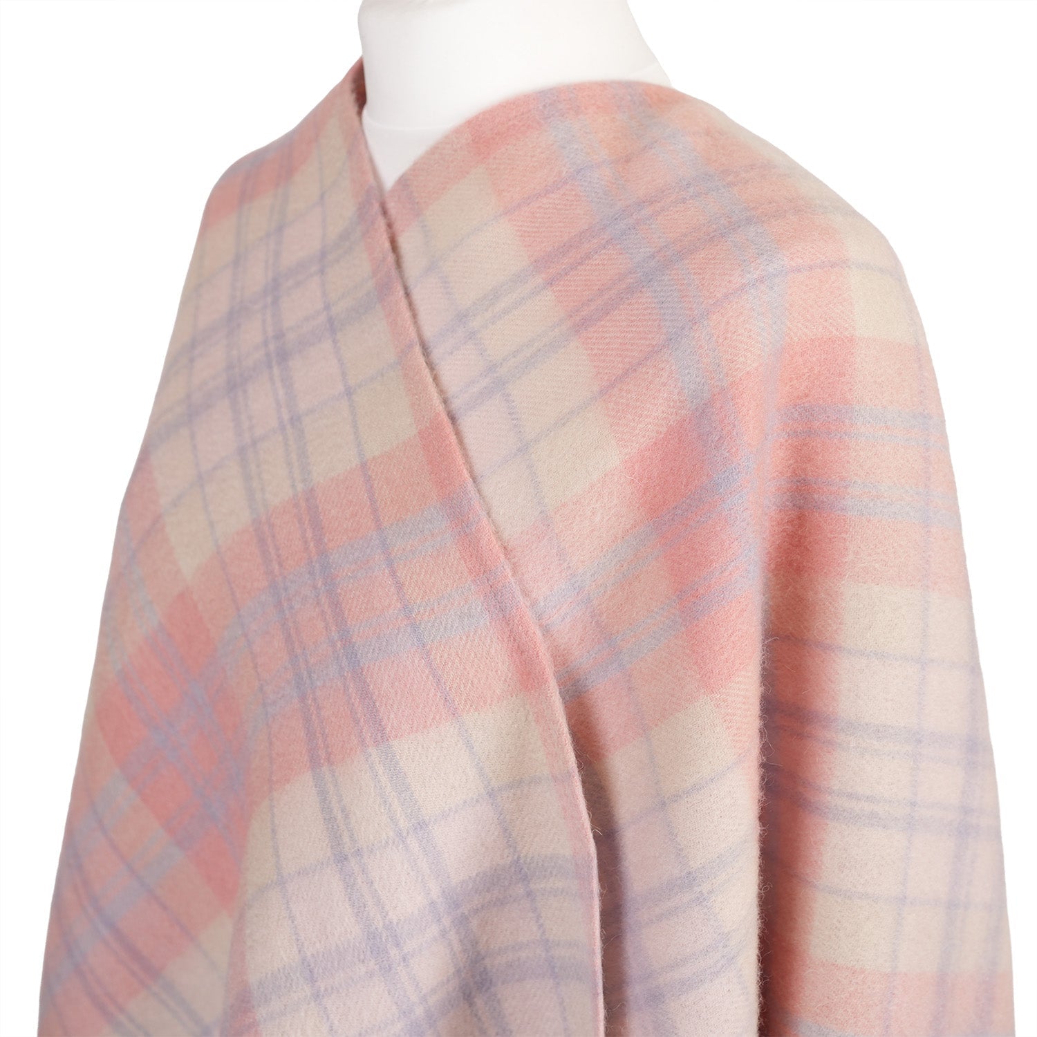 Mini Me Children’s Cape Edinburgh Lambswool - Macdonald White Mix - Heritage Of Scotland - MACDONALD WHITE MIX