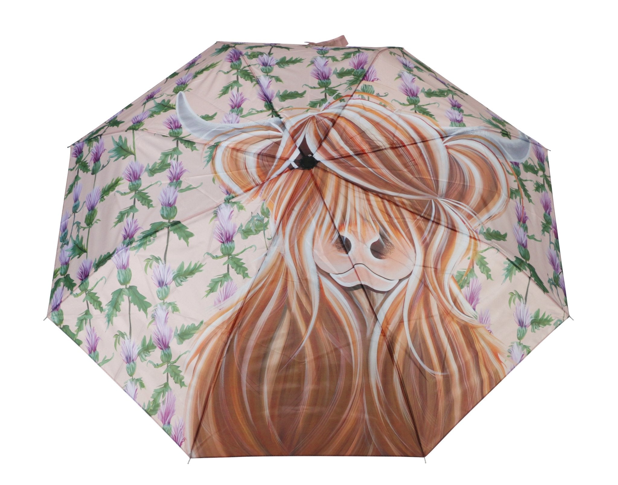 Miss Thistle Folding Umbrella - Heritage Of Scotland - N/A