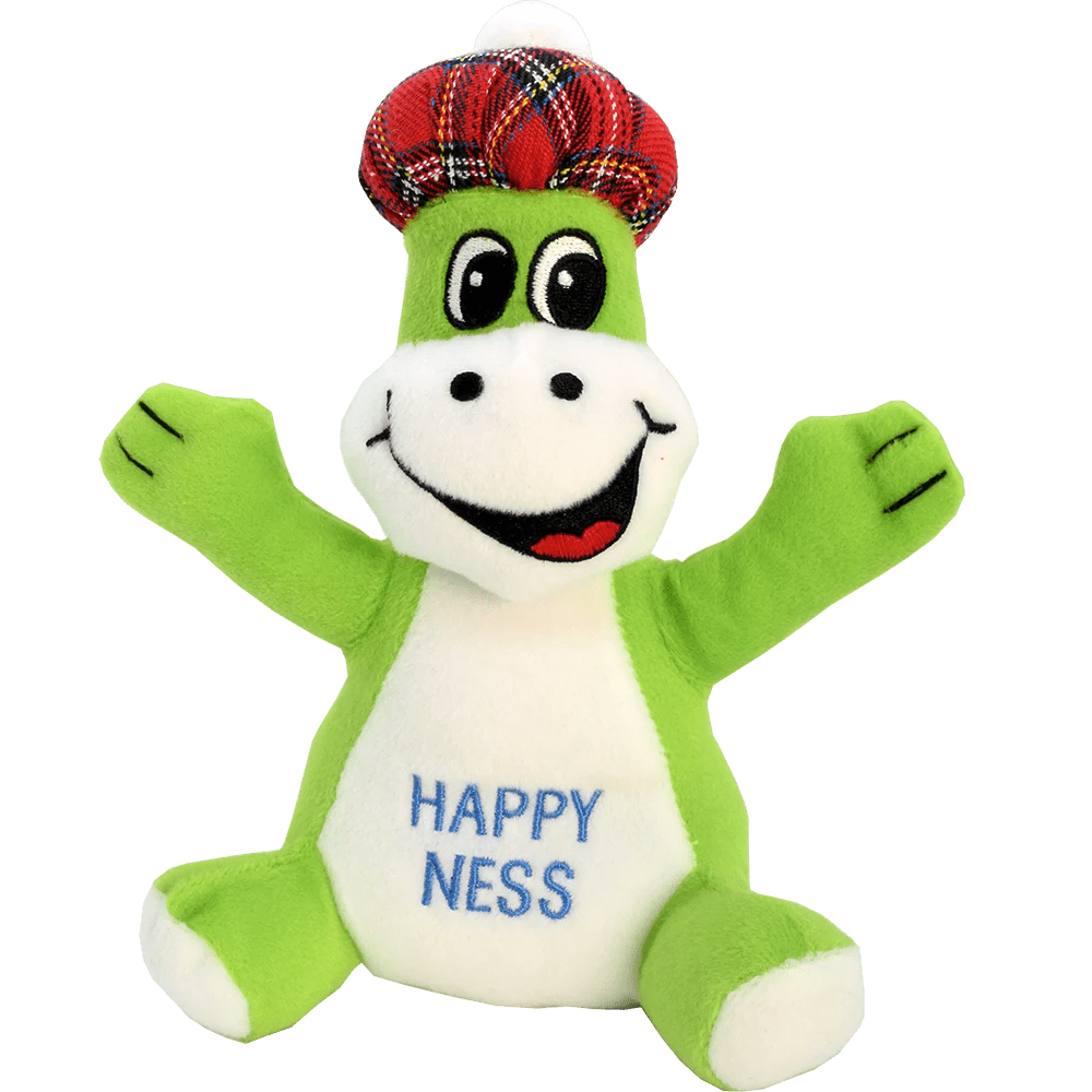Nessie Beanies – 13cm Plush Loch Ness Monsters in 3 Styles - Heritage Of Scotland - Happy - ness