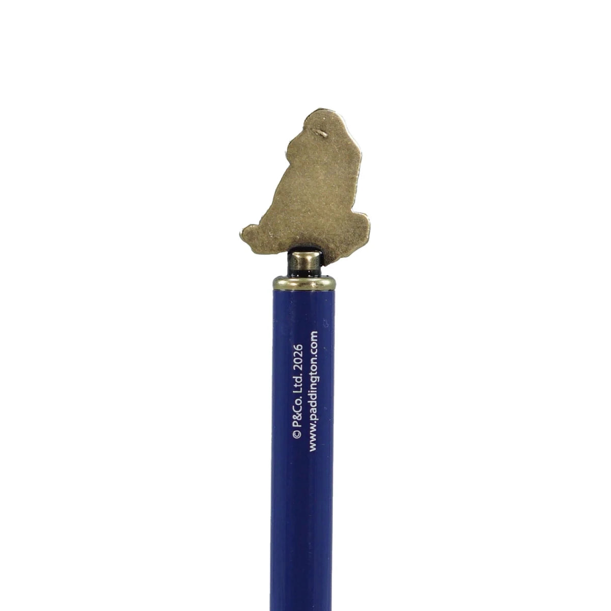 Paddington Bear Blue Metal Ballpoint Pen with Character Topper - Heritage Of Scotland -
