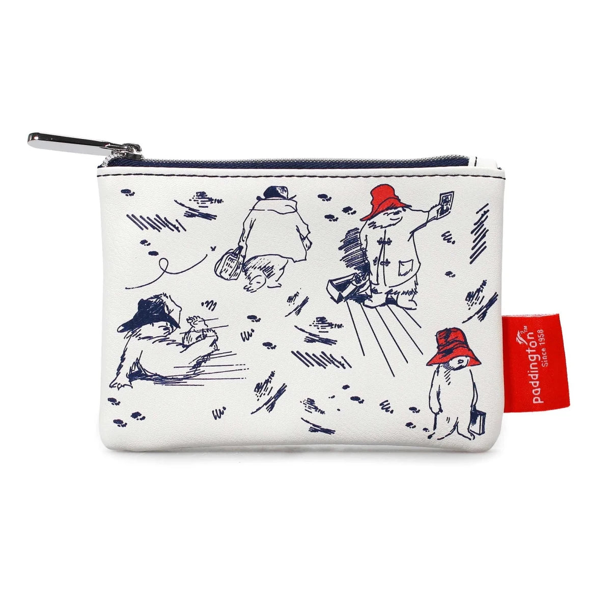 Paddington Bear Classic Sketch PU Coin Purse – 13cm - Heritage Of Scotland -