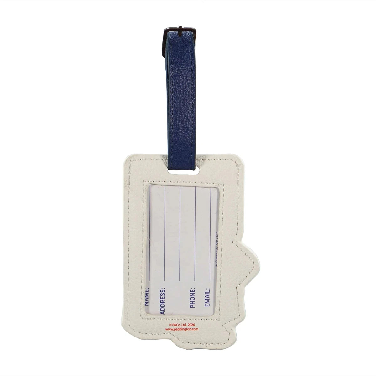 Paddington Bear London Shaped Faux Leather Luggage Tag - Heritage Of Scotland -