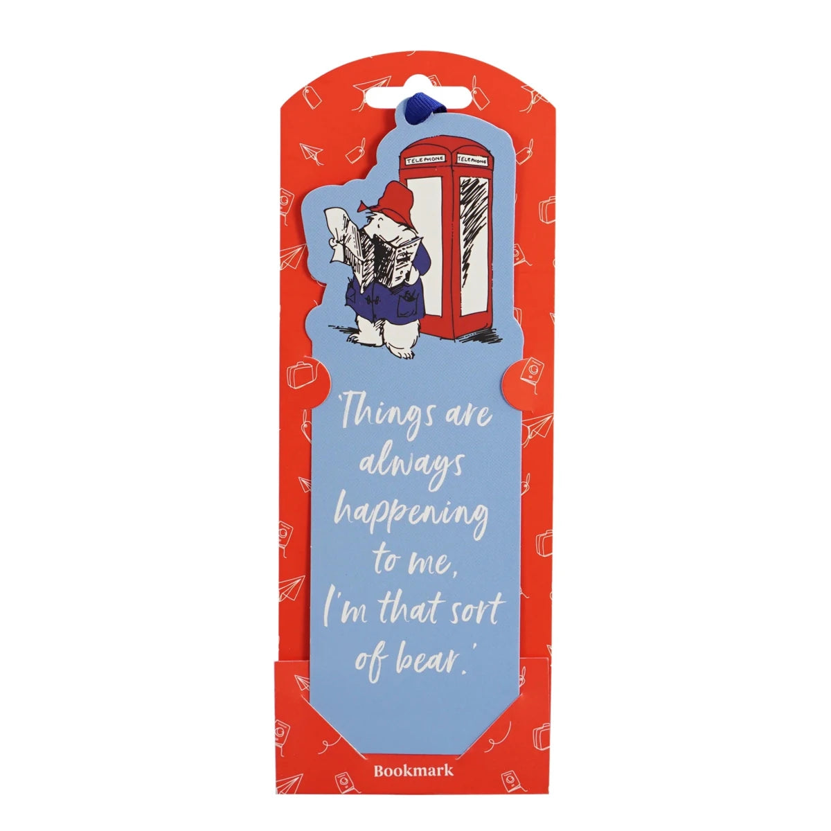 Paddington Bear Telephone Box Shaped FSC Paper Bookmark - Heritage Of Scotland -