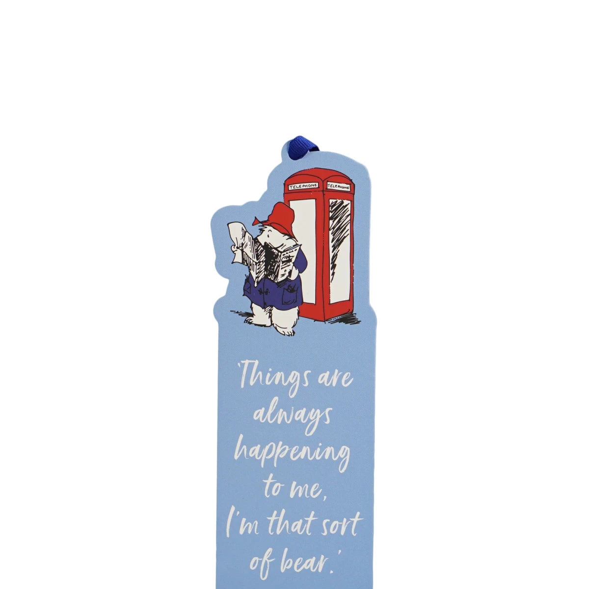 Paddington Bear Telephone Box Shaped FSC Paper Bookmark - Heritage Of Scotland -