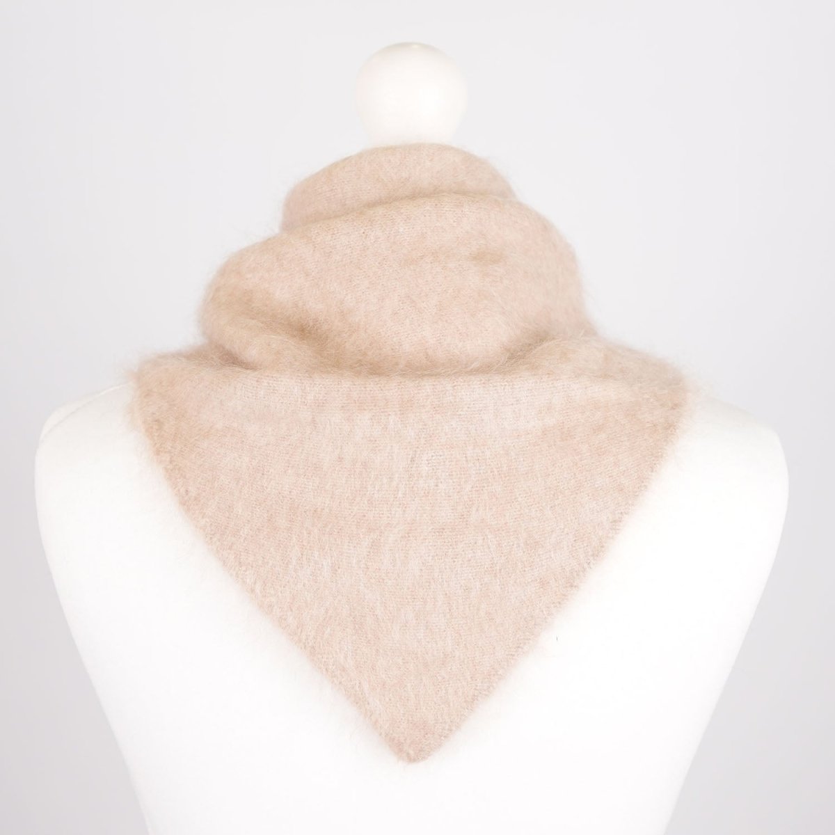 Pure Brushed Luxury Cashmere Triangle Head Scarf - REED - Heritage Of Scotland -