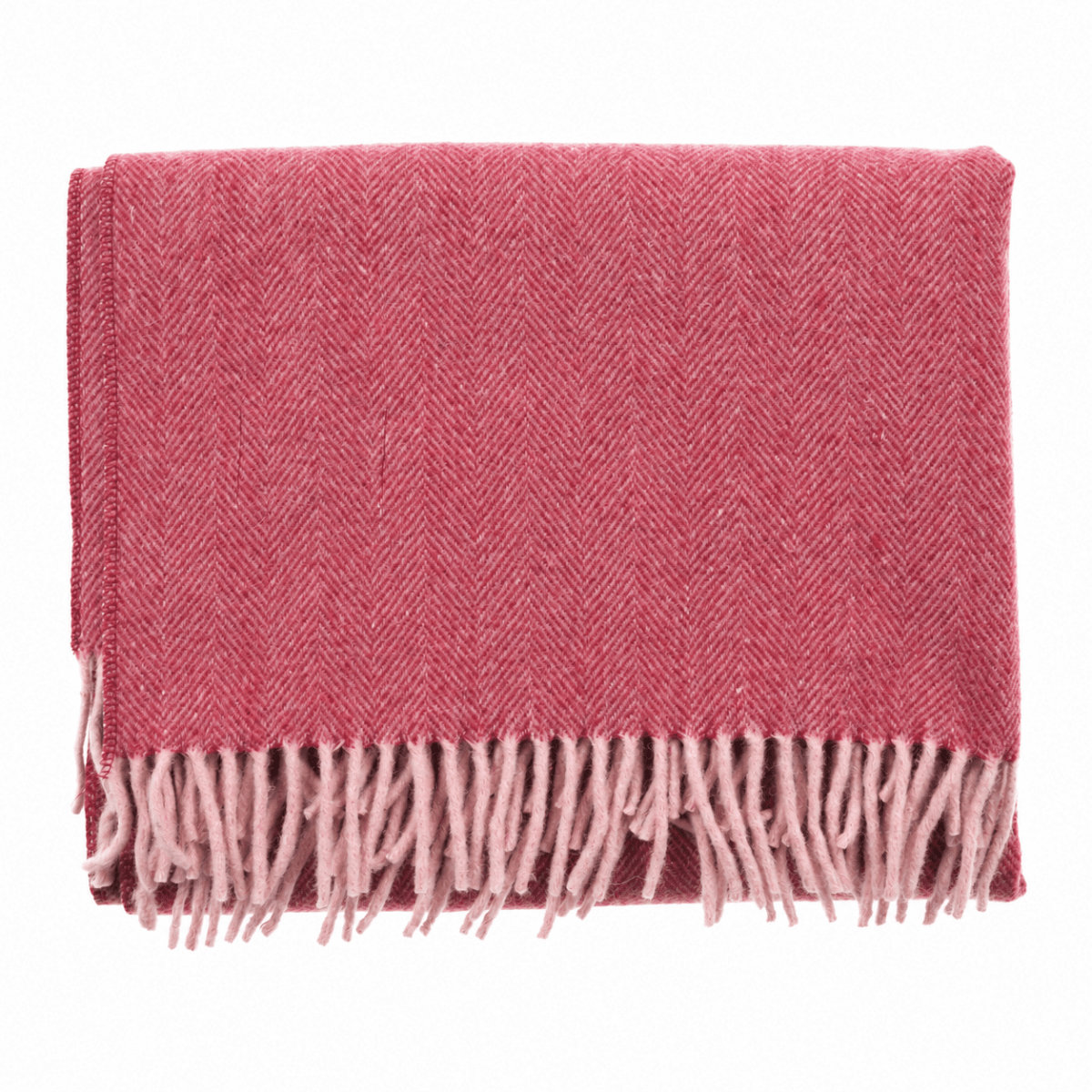 Recycled Wool Herringbone Knee Blanket – Pastel Fringed Throw - EMINENCE - Heritage Of Scotland -
