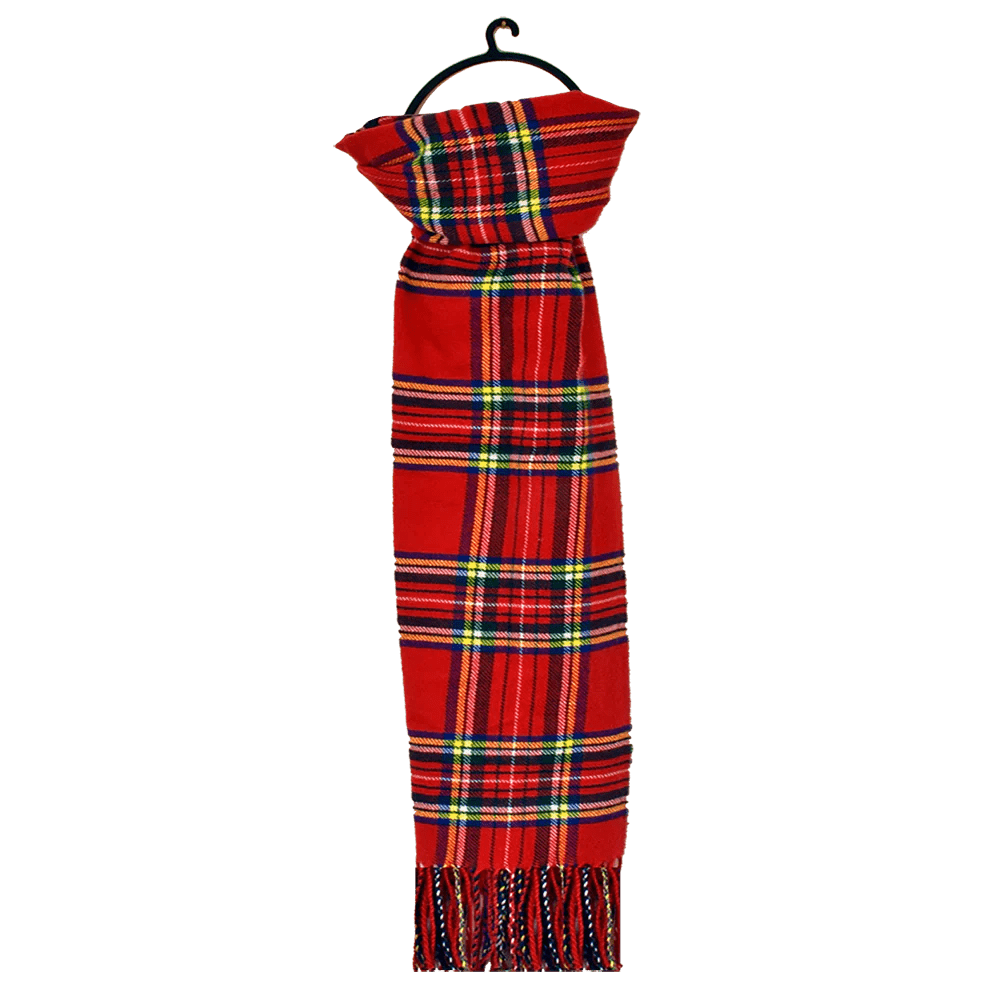 Royal Stewart Tartan Scarf – Classic Scottish Scarf for Men & Women - Heritage Of Scotland - Royal Stewart