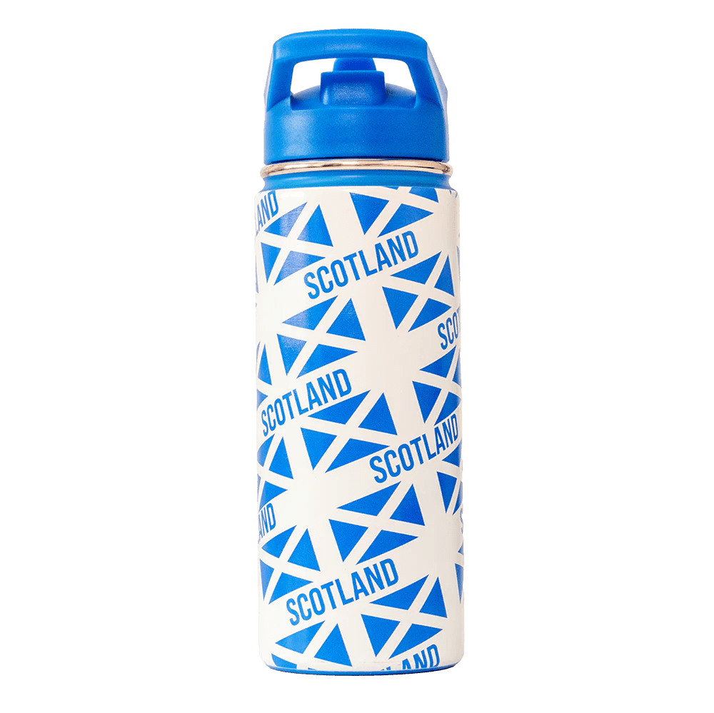 Saltire Scotland Water Bottle – 600 ml Stainless Steel with Scottish Flag - Heritage Of Scotland - 600 ml