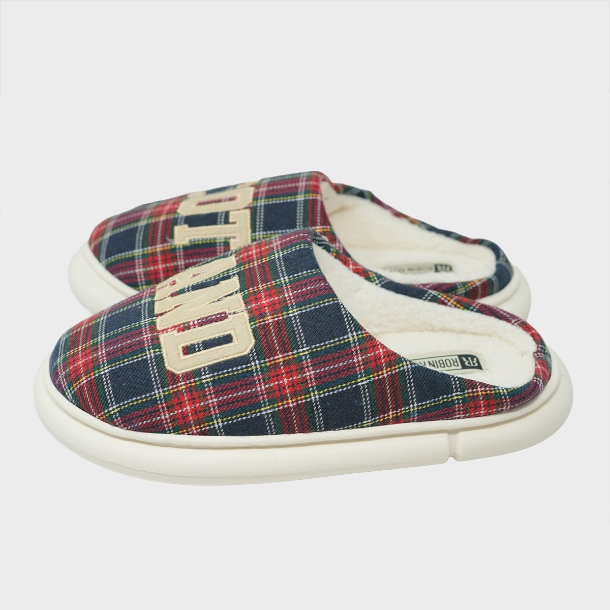 Scotland Tartan Cosy Slippers with Fleece Lining - Stewart Royal - Heritage Of Scotland - STEWART NAVY / M