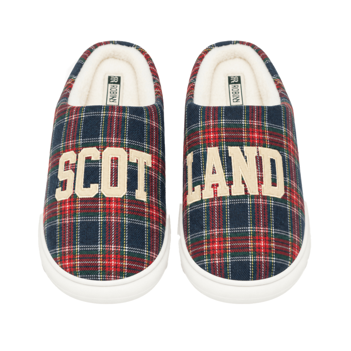 Scotland Tartan Cosy Slippers with Fleece Lining - Stewart Royal - Heritage Of Scotland - STEWART NAVY / M