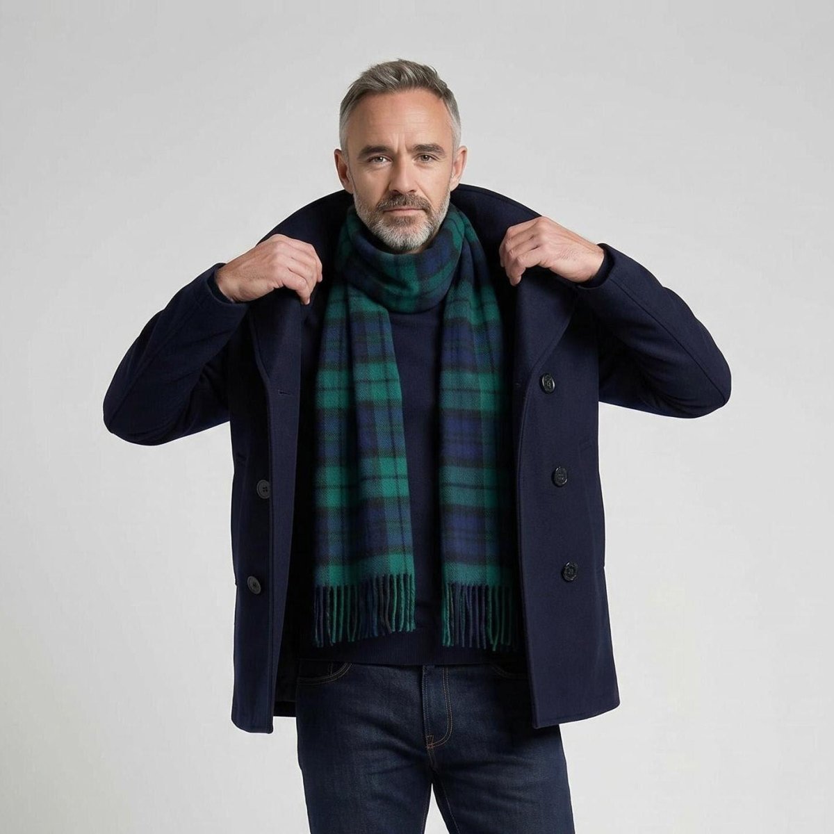 Tartan of Scotland 100% Pure New Wool Clan Scarf - Black Watch - Heritage Of Scotland -