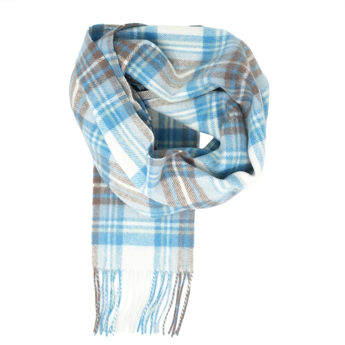 Tartan of Scotland 100% Pure New Wool Clan Scarf - Stuart Muted Blue - Heritage Of Scotland -