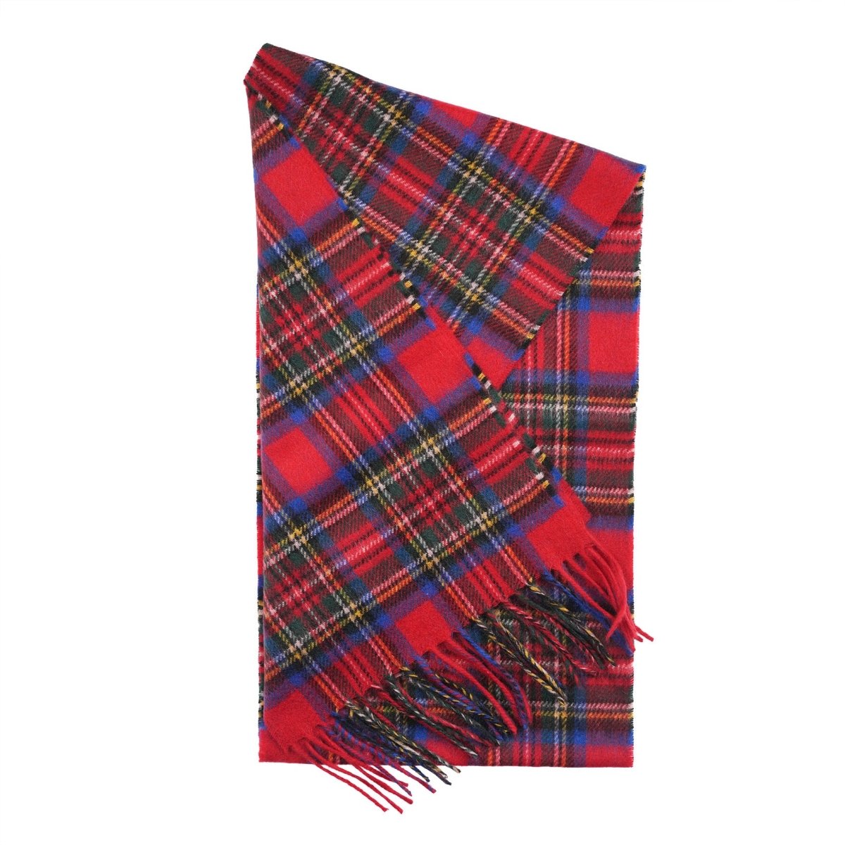 Tartan Weaving Mill 100% Pure Cashmere Scarf - Made in Scotland - Stewart Royal - Heritage Of Scotland -