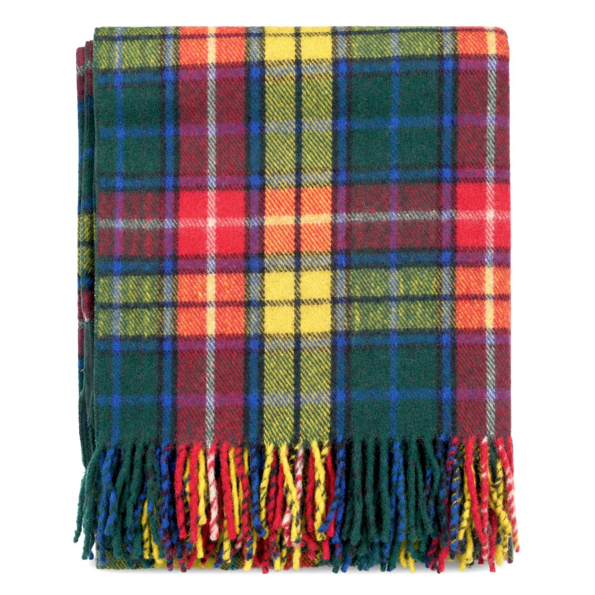 Tartan Wool Blend Blanket Throw – Soft Plaid Sofa & Bed Blanket - Buchanan Modern - Heritage Of Scotland -