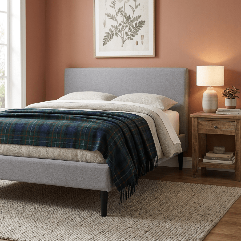 Tartan Wool Blend Blanket Throw – Soft Plaid Sofa & Bed Blanket - Ferguson - Heritage Of Scotland -
