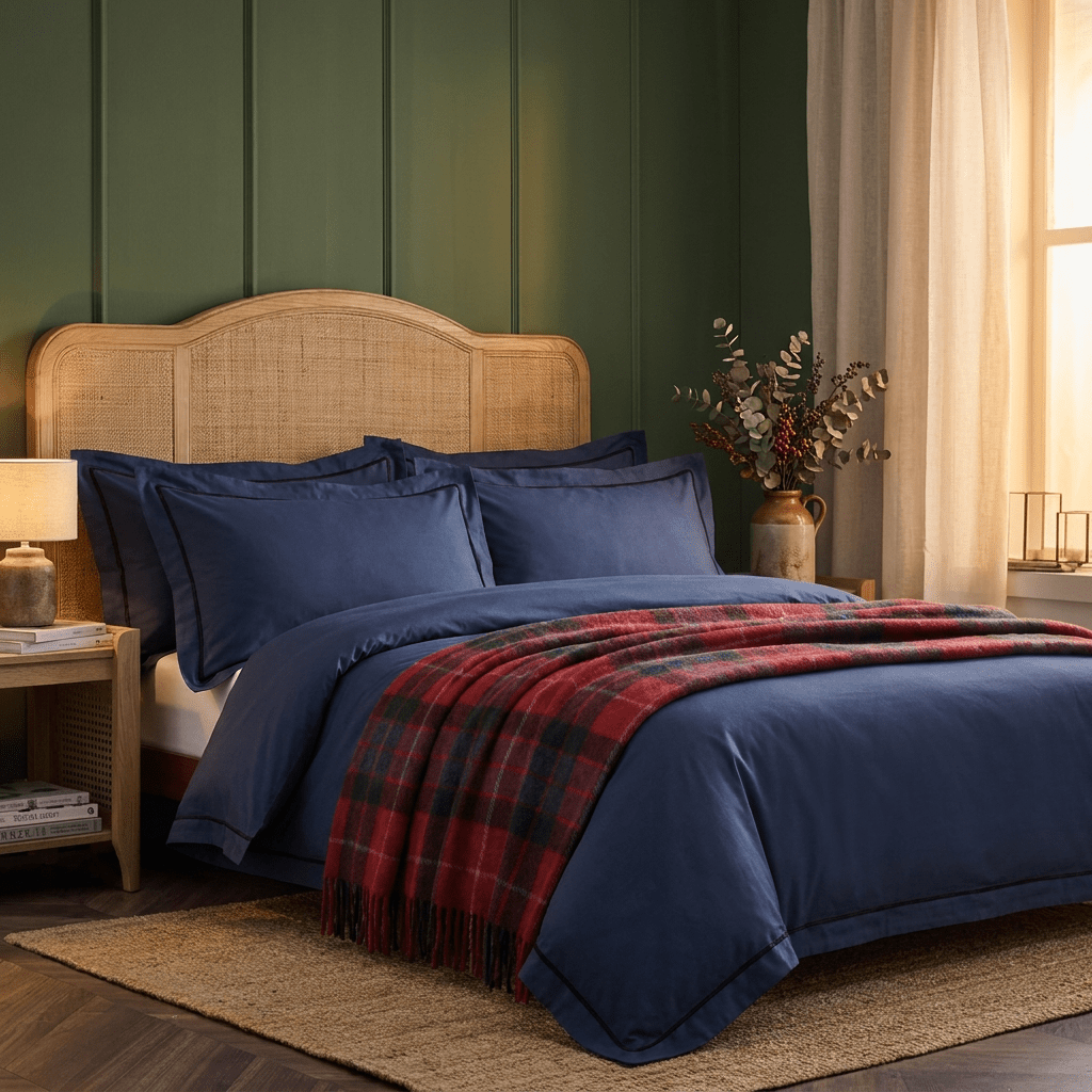 Tartan Wool Blend Blanket Throw – Soft Plaid Sofa & Bed Blanket - Fraser Red - Heritage Of Scotland -