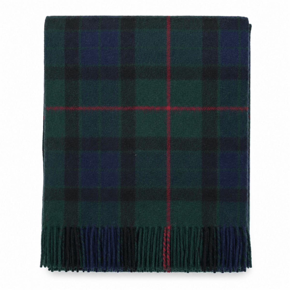 Tartan Wool Blend Blanket Throw – Soft Plaid Sofa & Bed Blanket - Gunn - Heritage Of Scotland -