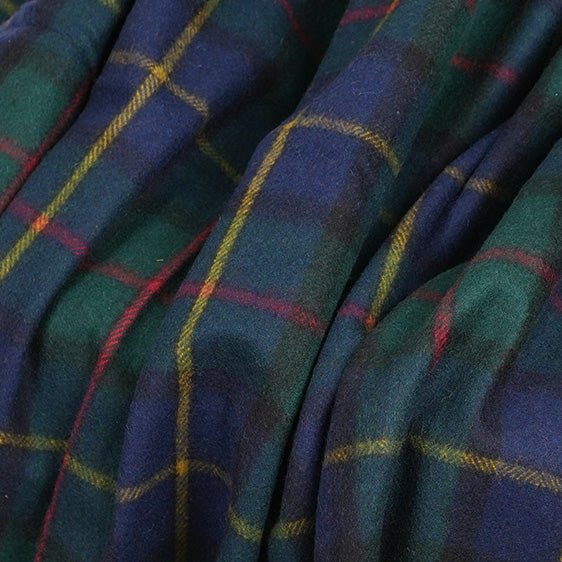 Tartan Wool Blend Blanket Throw – Soft Plaid Sofa & Bed Blanket - Macleod - Heritage Of Scotland -
