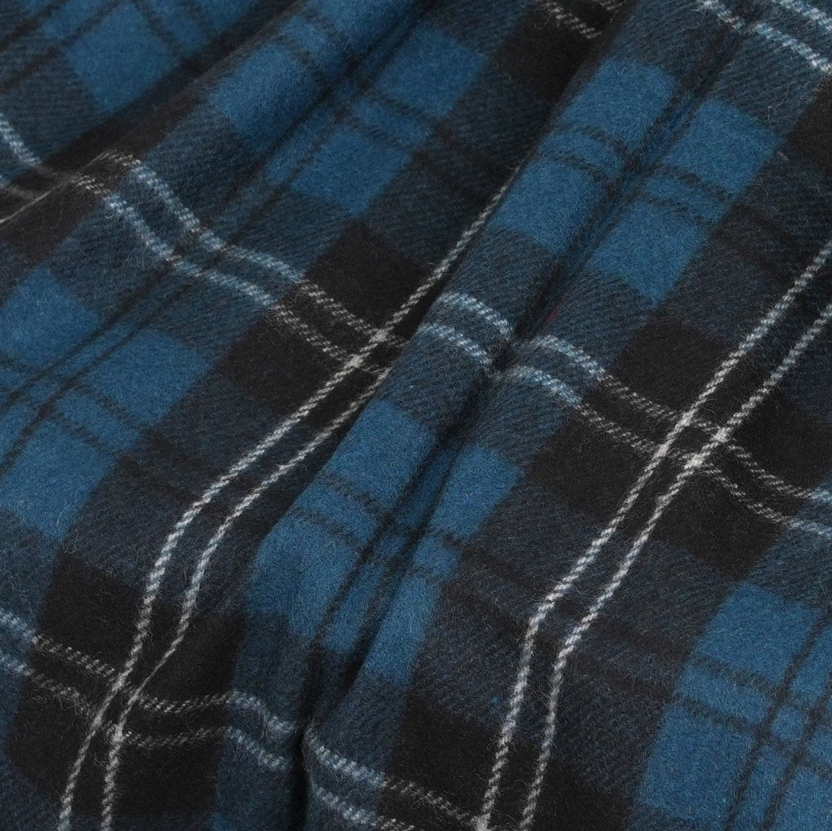 Tartan Wool Blend Blanket Throw – Soft Plaid Sofa & Bed Blanket - Ramsay Blue - Heritage Of Scotland -
