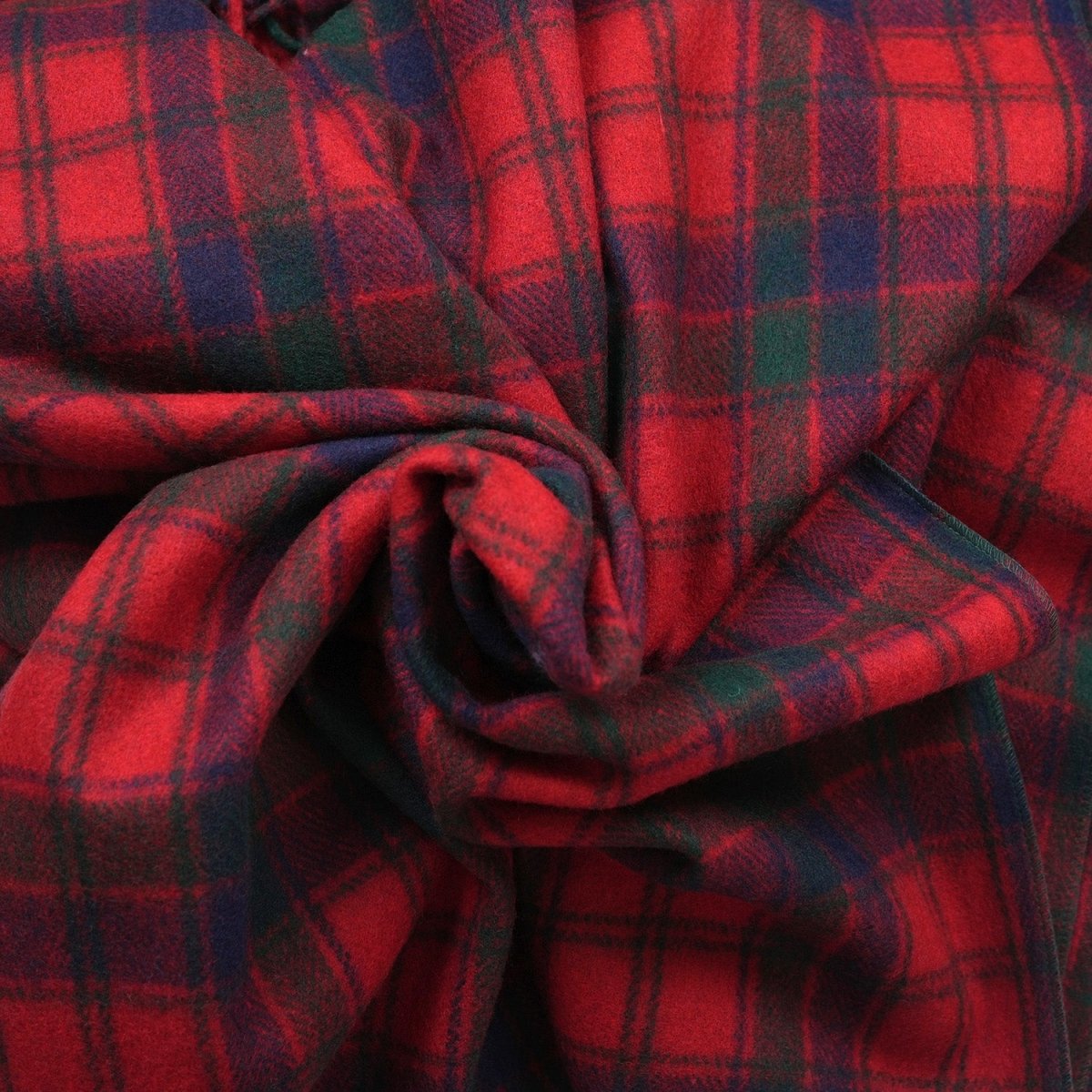 Tartan Wool Blend Blanket Throw – Soft Plaid Sofa & Bed Blanket - Robertson Red - Heritage Of Scotland -