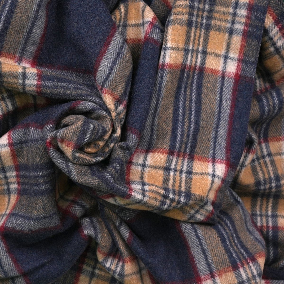 Tartan Wool Blend Blanket Throw – Soft Plaid Sofa & Bed Blanket - Stewart Navy - Heritage Of Scotland -
